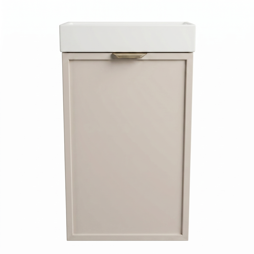 Dulap de baie 40 cm, cu chiuveta, fronturi cu rama decorativa Roma - Casmir