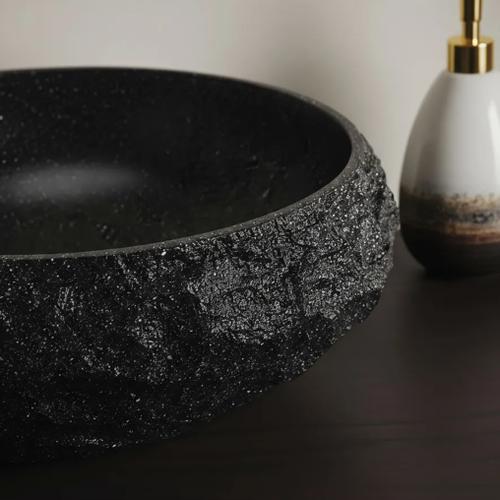 Chiuvetă de blat Mika 50 cm - Negru