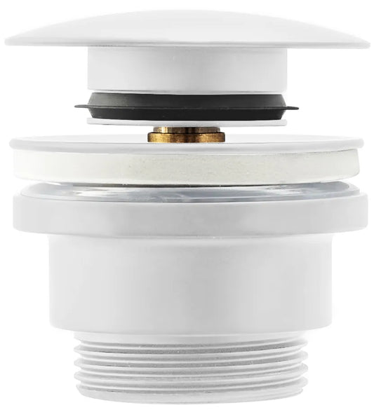 Dop universal click-clack – Alb Mat – Design minimalist și tehnologie practică

Descriere:
Dopul universal click-clack în finisaj alb mat aduce linii curate și o eleganță discretă în orice baie. Datorită construcției universale, este compatibil atât cu lavoare cu, cât și fără preaplin – o soluție versatilă pentru diferite stiluri de amenajare.

Fabricat din alamă de înaltă calitate și acoperit cu un strat mat rezistent, acest dop îmbină durabilitatea cu un aspect stilat și minimalist. Mecanismul fiabil Push