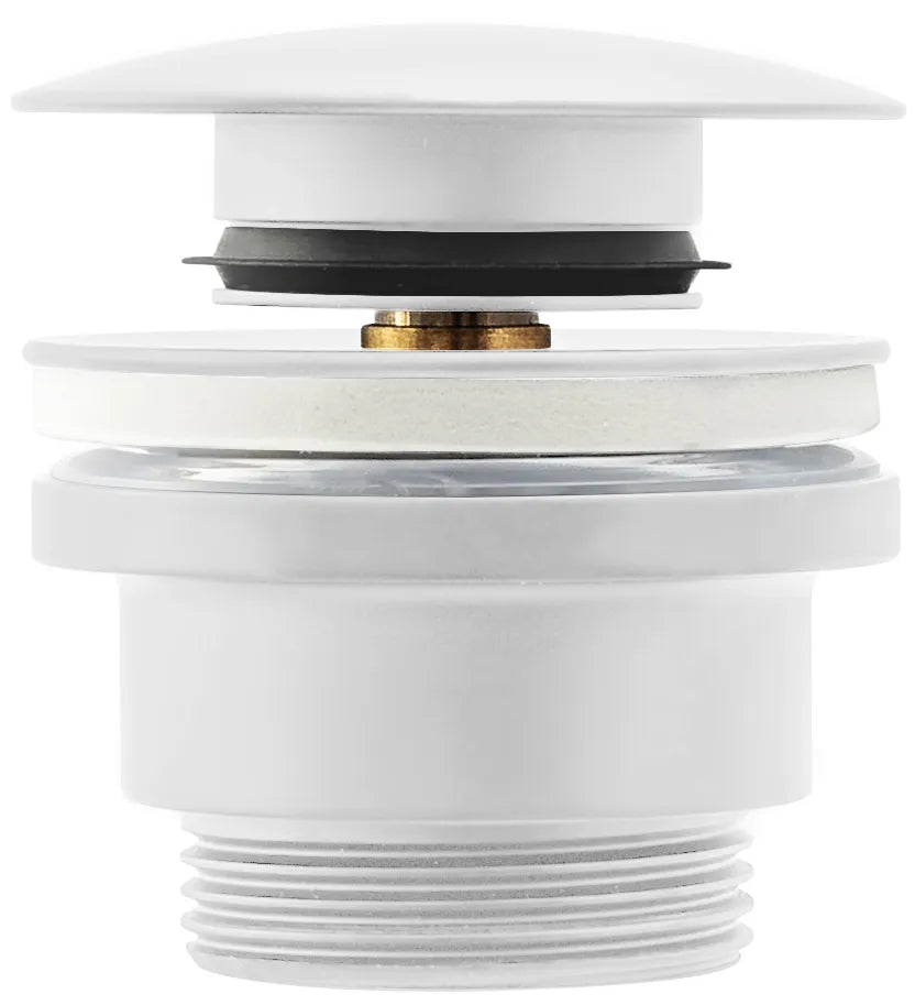 Dop universal click-clack – Alb Mat – Design minimalist și tehnologie practică

Descriere:
Dopul universal click-clack în finisaj alb mat aduce linii curate și o eleganță discretă în orice baie. Datorită construcției universale, este compatibil atât cu lavoare cu, cât și fără preaplin – o soluție versatilă pentru diferite stiluri de amenajare.

Fabricat din alamă de înaltă calitate și acoperit cu un strat mat rezistent, acest dop îmbină durabilitatea cu un aspect stilat și minimalist. Mecanismul fiabil Push