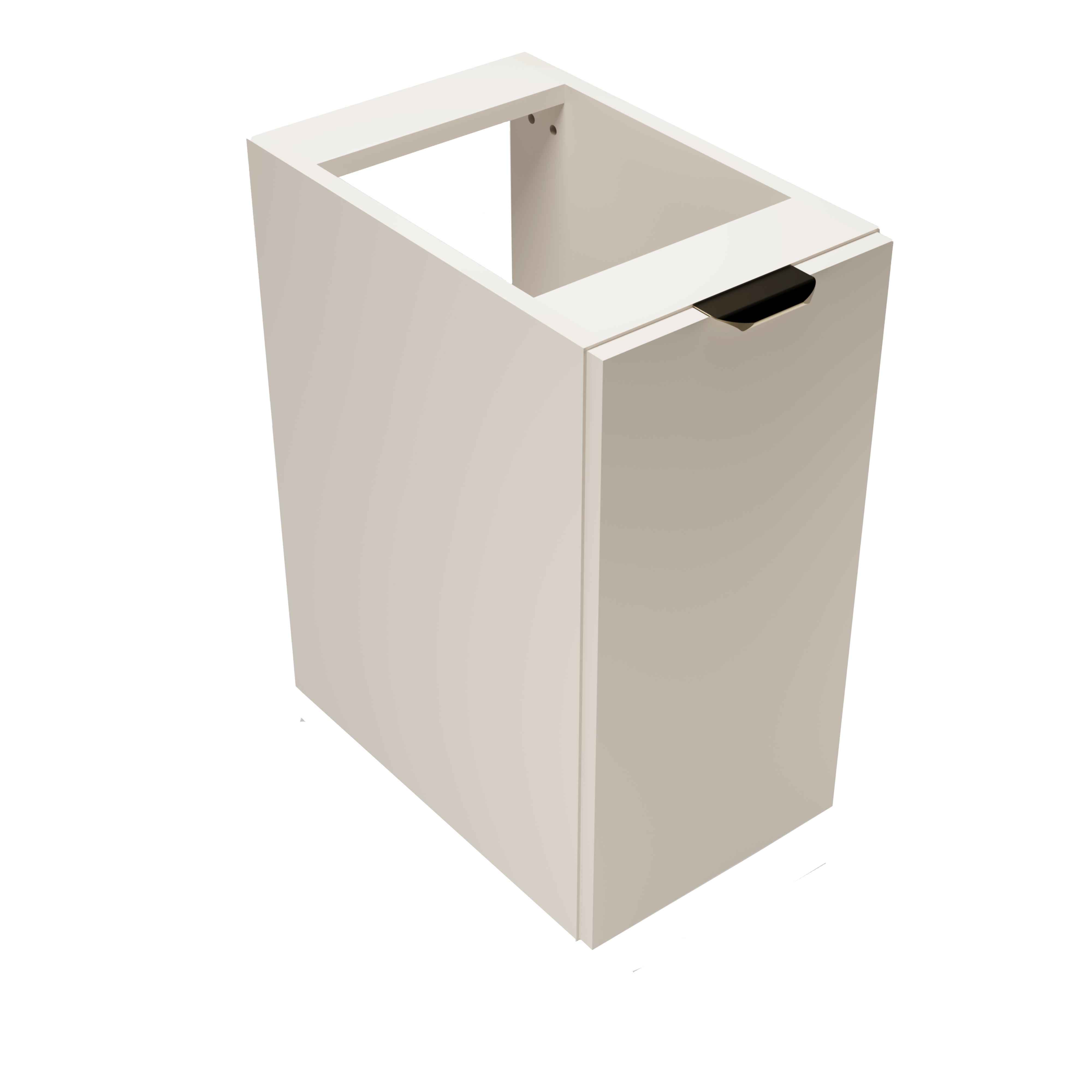 Dulap de baie 30 cm cu 1 usa, fronturi netede Orio - Casmir