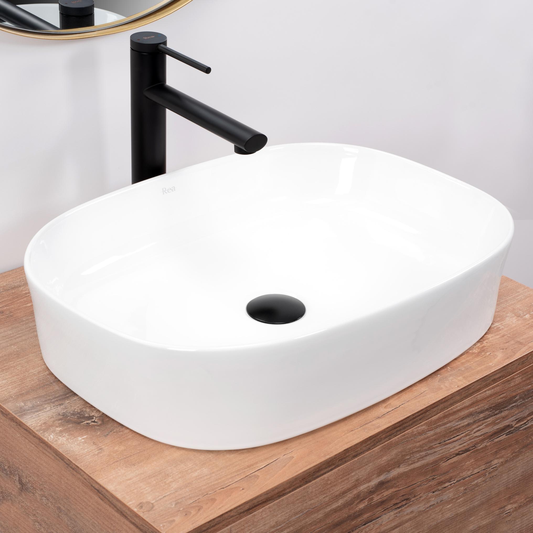 Chiuvetă de blat Angie 52 cm - Albă