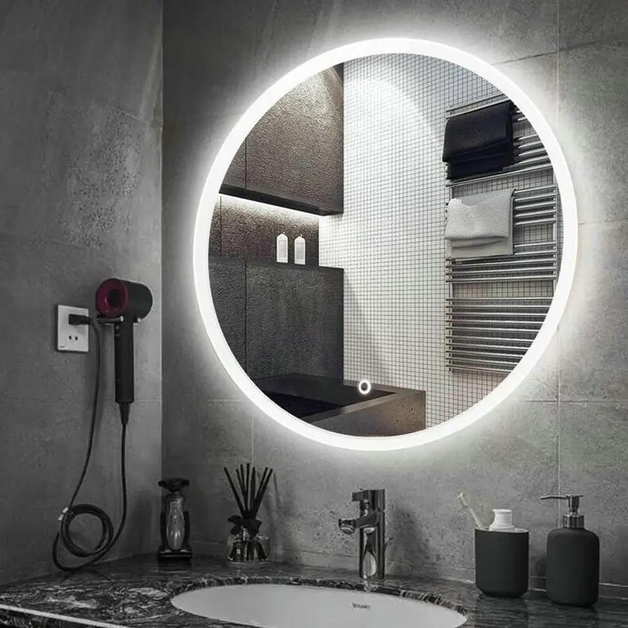 Oglinda de perete cu LED-uri FFJ - 50 cm