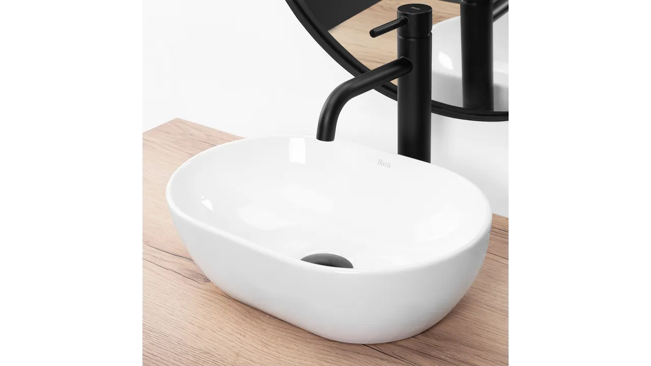 Chiuvetă de blat Amelia Mini 38 cm - Albă