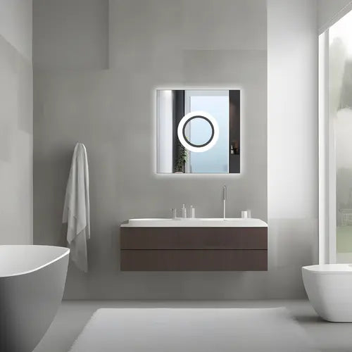 Oglinda de perete cu LED-uri YH-BL-12 - 60x60 cm