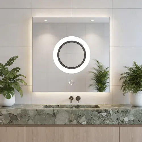 Oglinda de perete cu LED-uri YH-BL-12 - 60x60 cm
