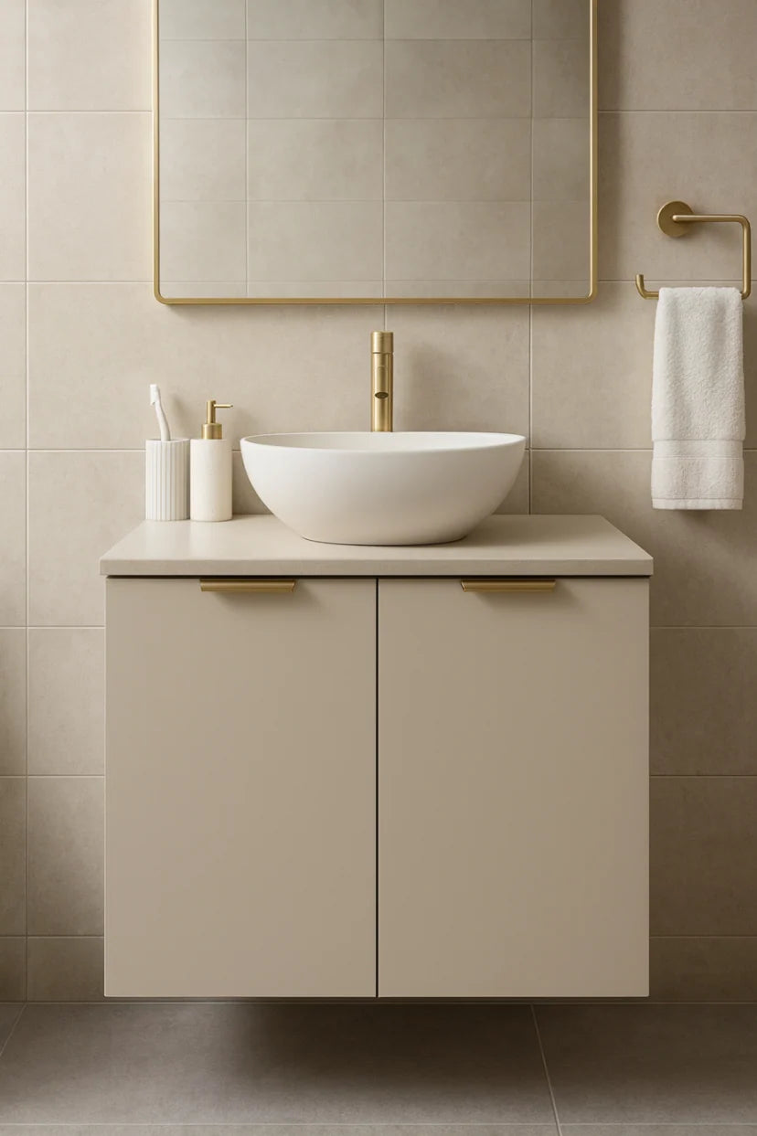 Set de mobilier: Dulap pentru lavoar 60 cm cu 2 uși cu chiuvetă Orio - Casmir