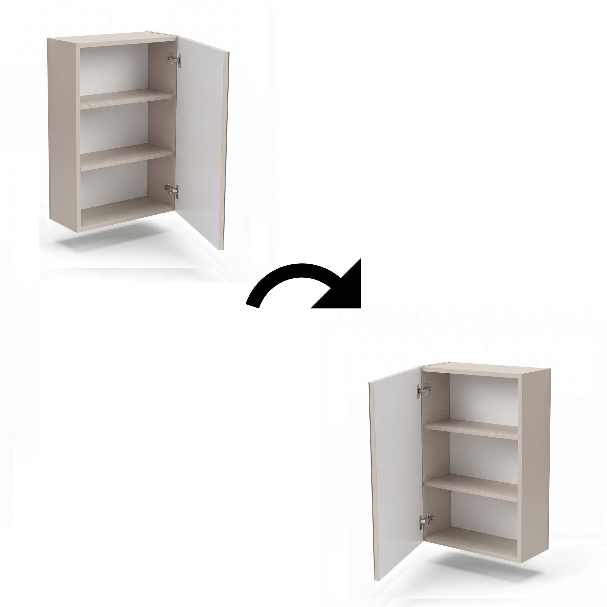 Dulap suspendat cu oglindă, 1 ușă 40 cm - Casmir