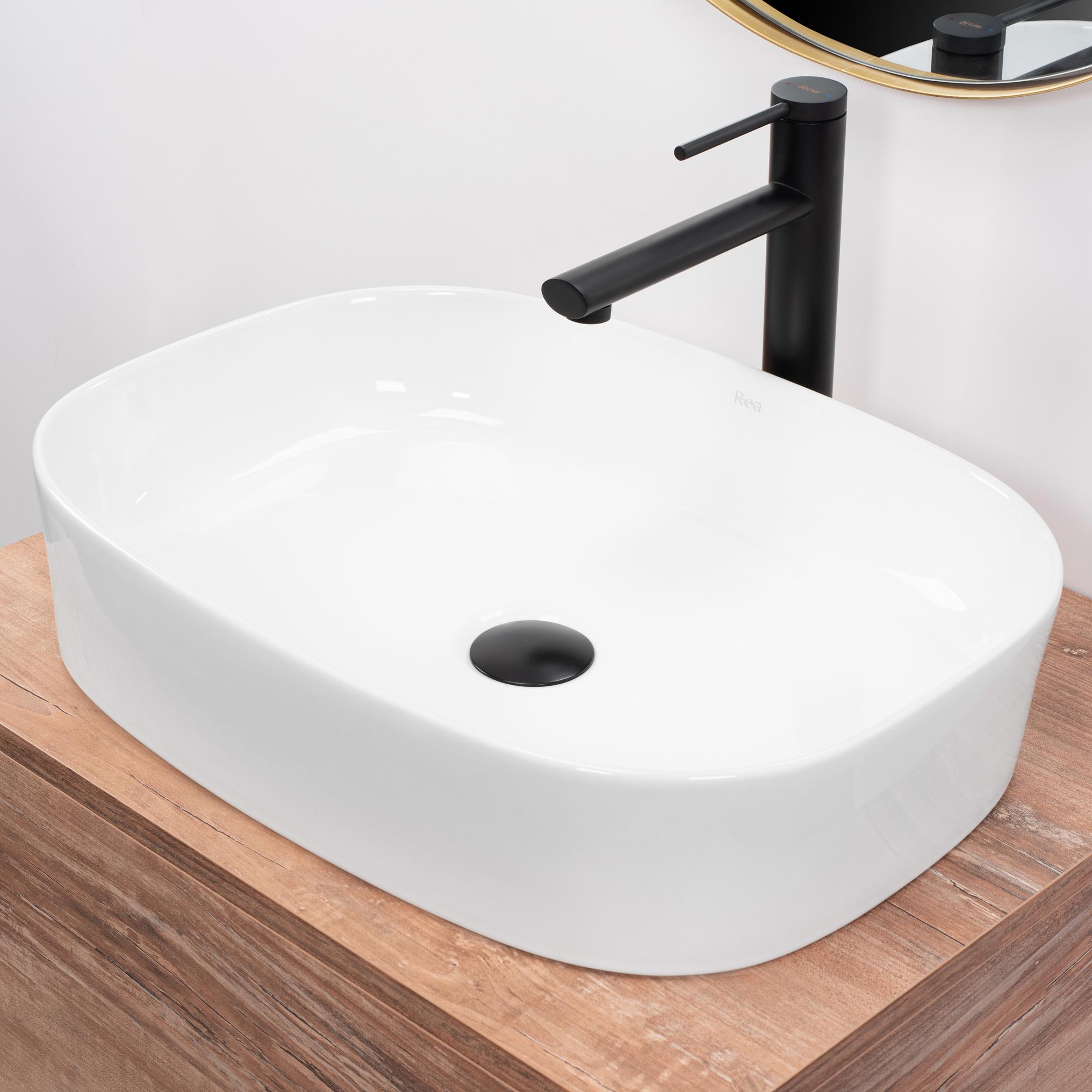 Chiuvetă de blat Angie 52 cm - Albă