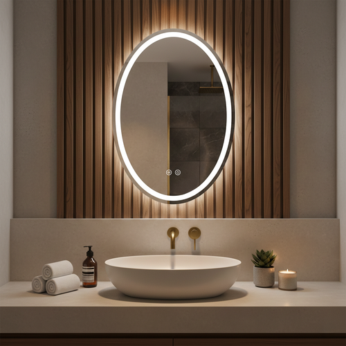 Oglinda de perete cu LED-uri Marco - 50x70 cm
