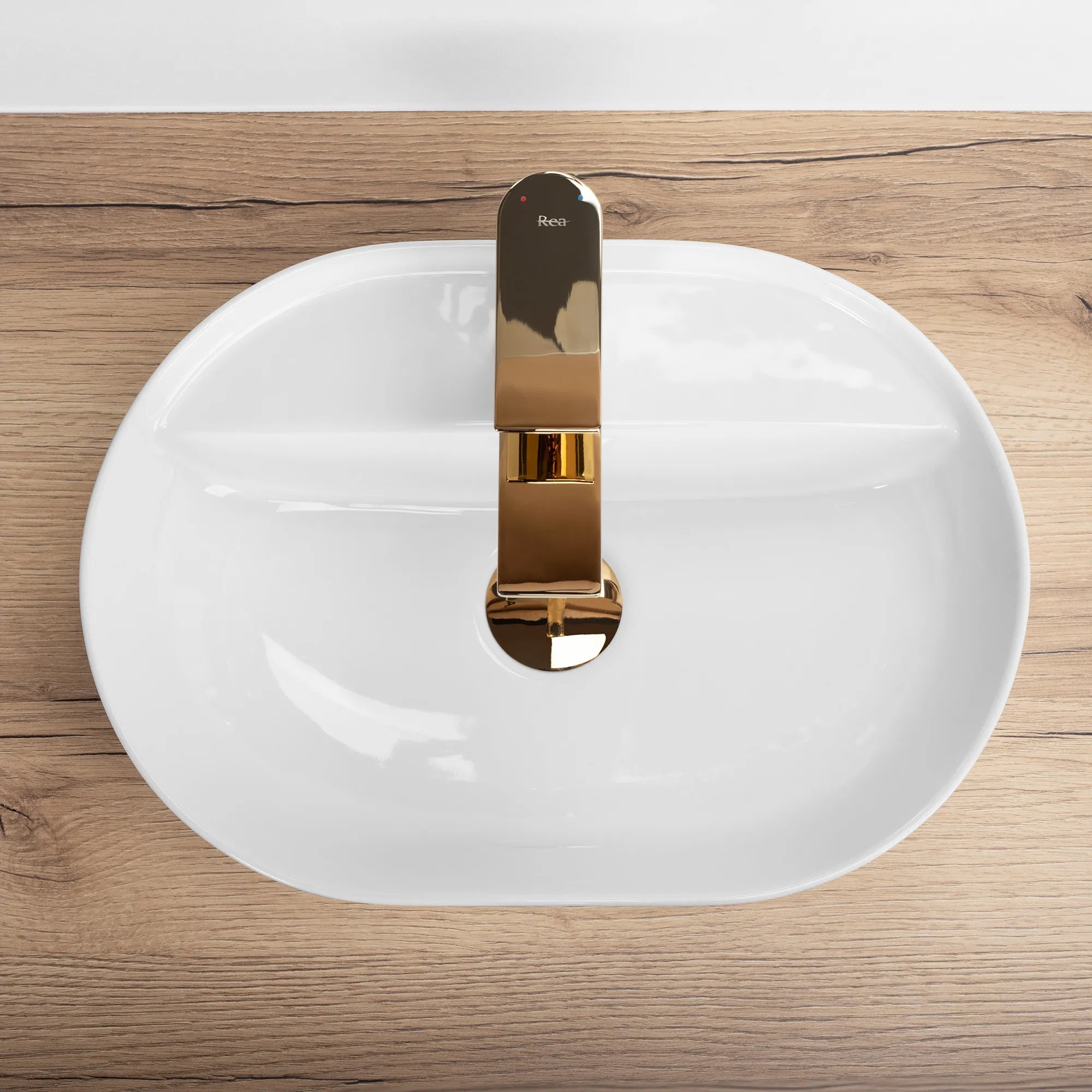 Chiuvetă de blat Aura 42 cm - Albă