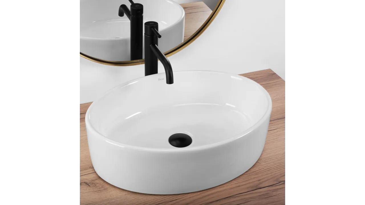 Chiuvetă de blat Fonda 50 cm - Albă