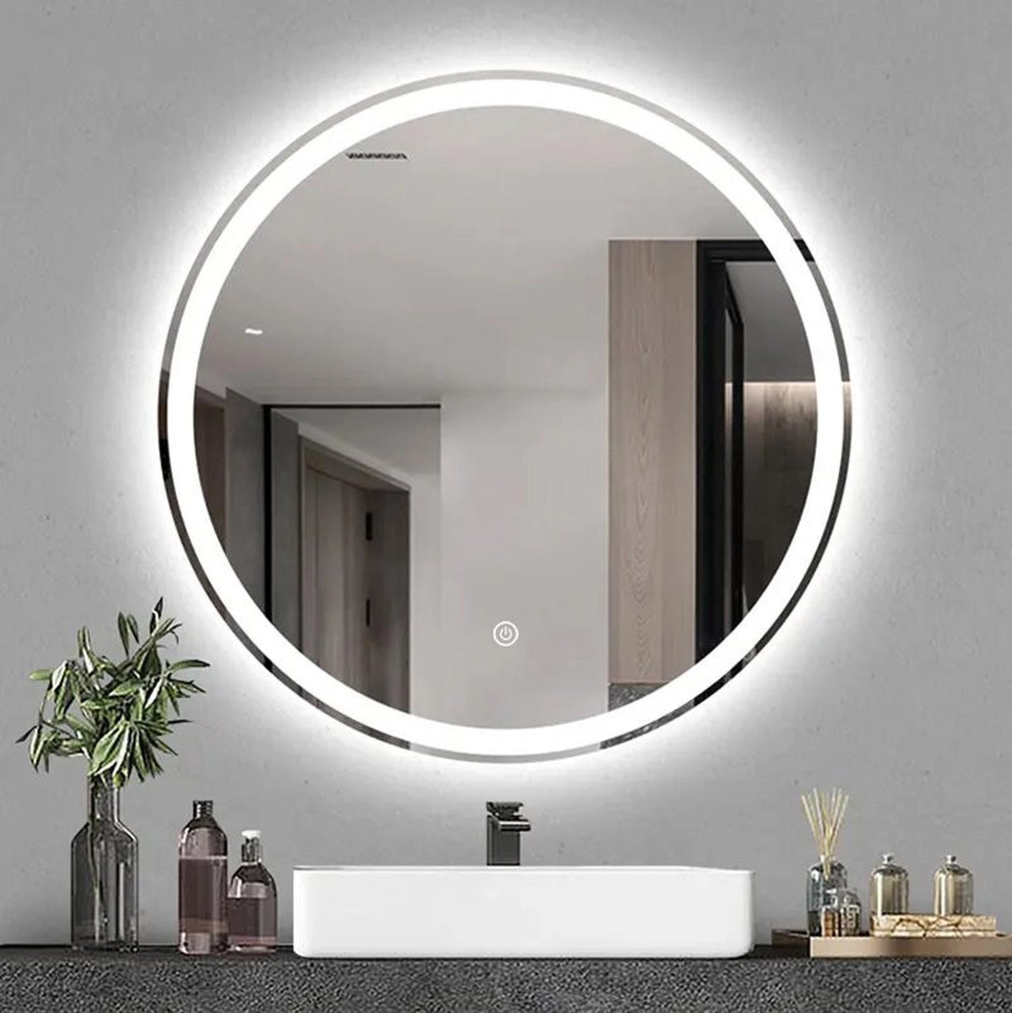 Oglindă de perete cu LED-uri BAS P11242 - 80 cm