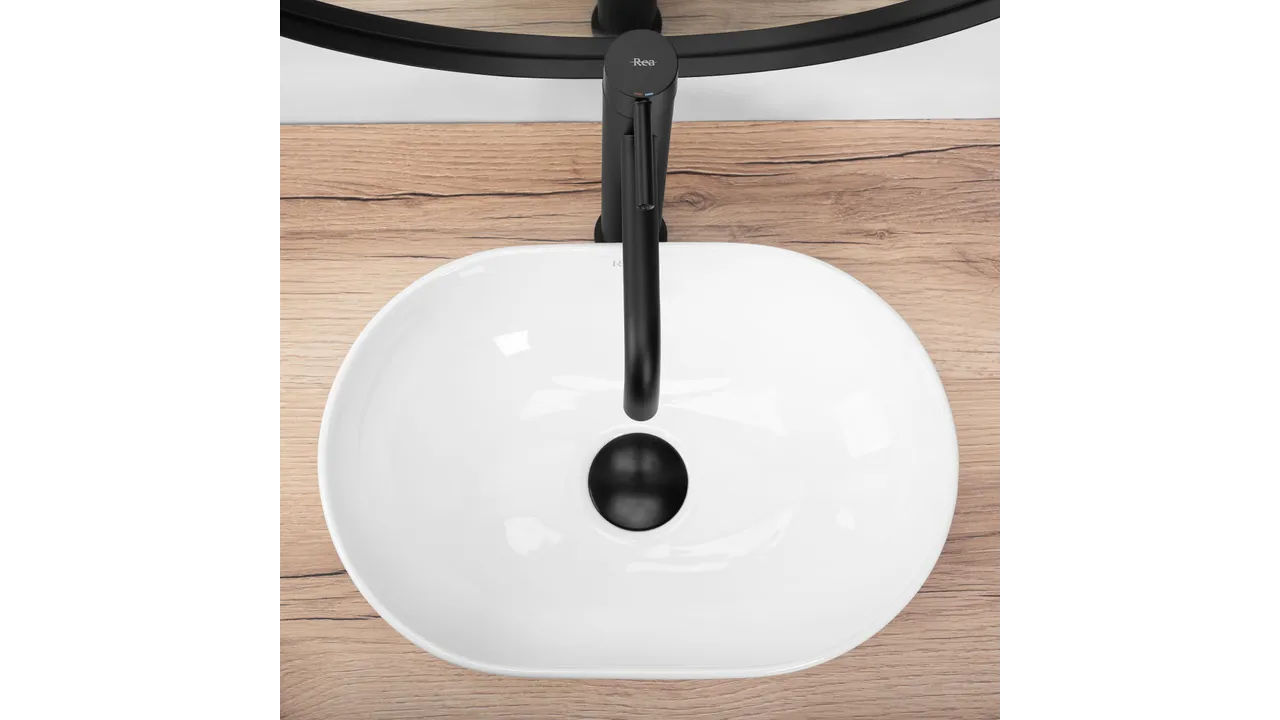 Chiuvetă de blat Amelia Mini 38 cm - Albă