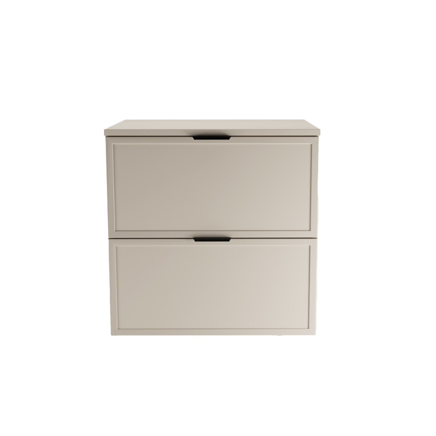 Dulap pentru lavoar 60 cm, 2 sertare, fronturi cu rama decorativa Roma - Casmir
