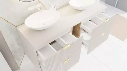 Dulap pentru lavoar 140 cm cu raft Willy - Casmir, Nuc raft