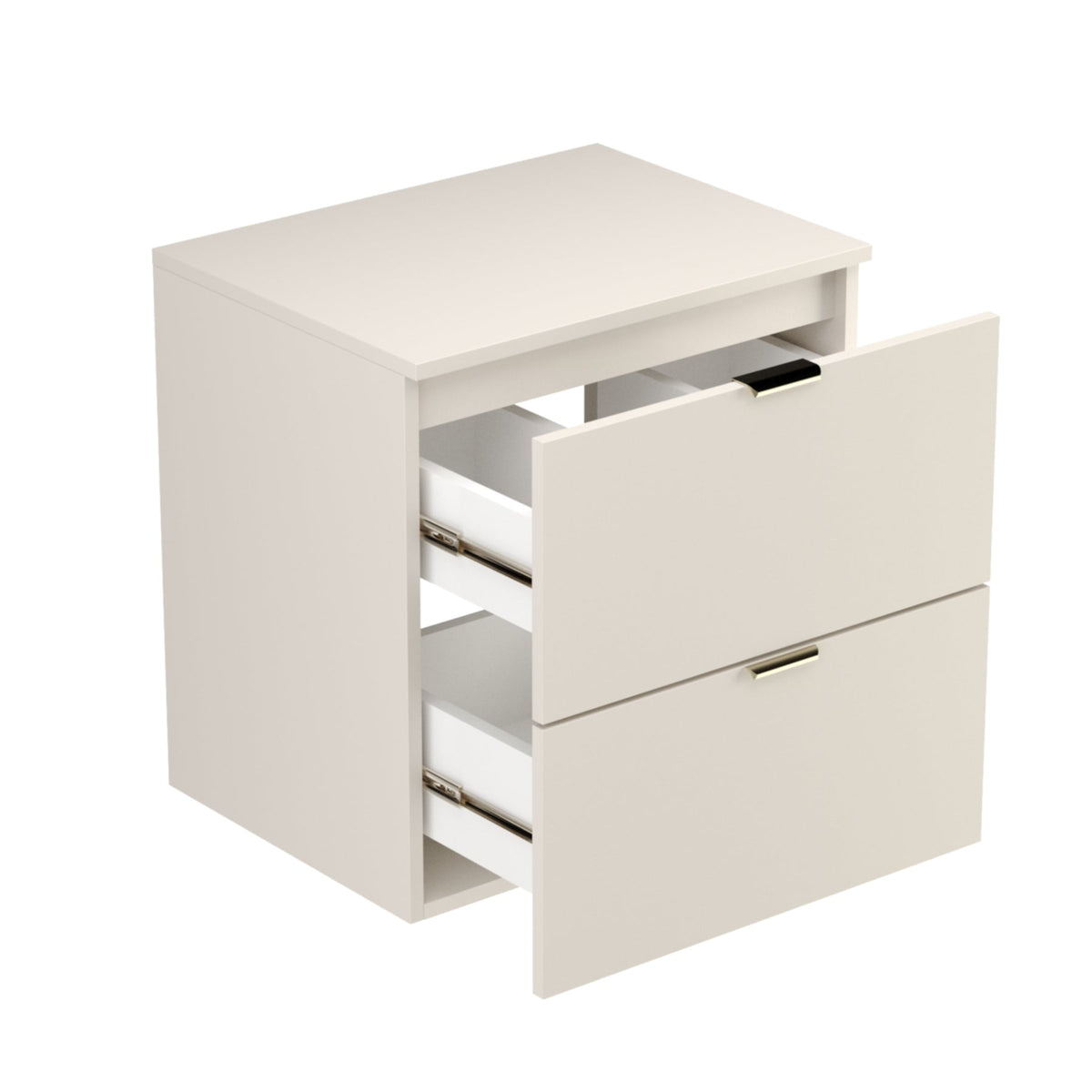 Dulap pentru lavoar 60 cm cu 2 sertare, fronturi netede Orio - Casmir