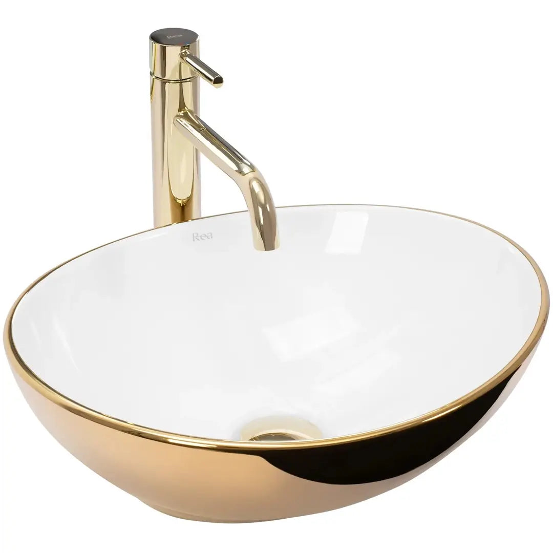 Set de mobilier: Dulap pentru lavoar 60 cm cu 2 uși cu chiuvetă Orio - Negru/Stejar Artizanal