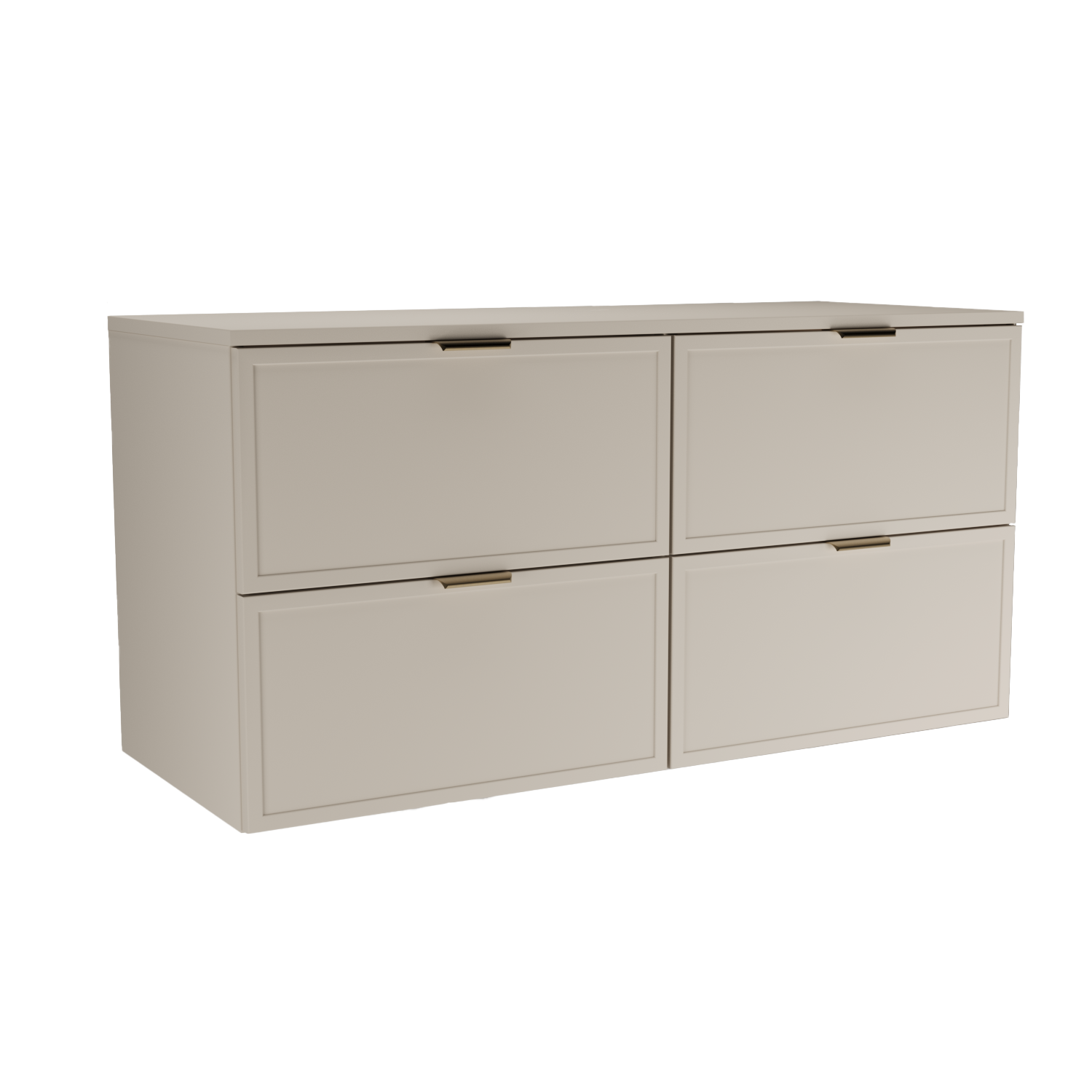 Dulap pentru lavoar 120 cm fronturi cu rama decorativa, 4 sertare Roma - Casmir
