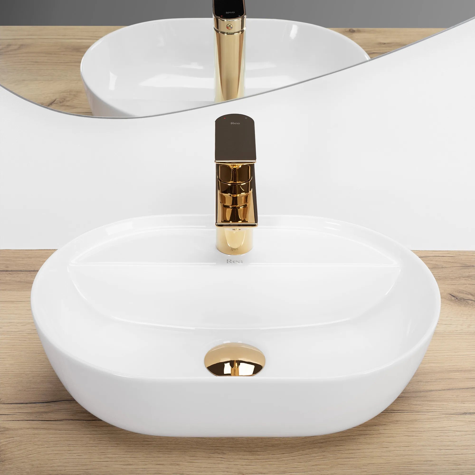 Chiuvetă de blat Aura 42 cm - Albă