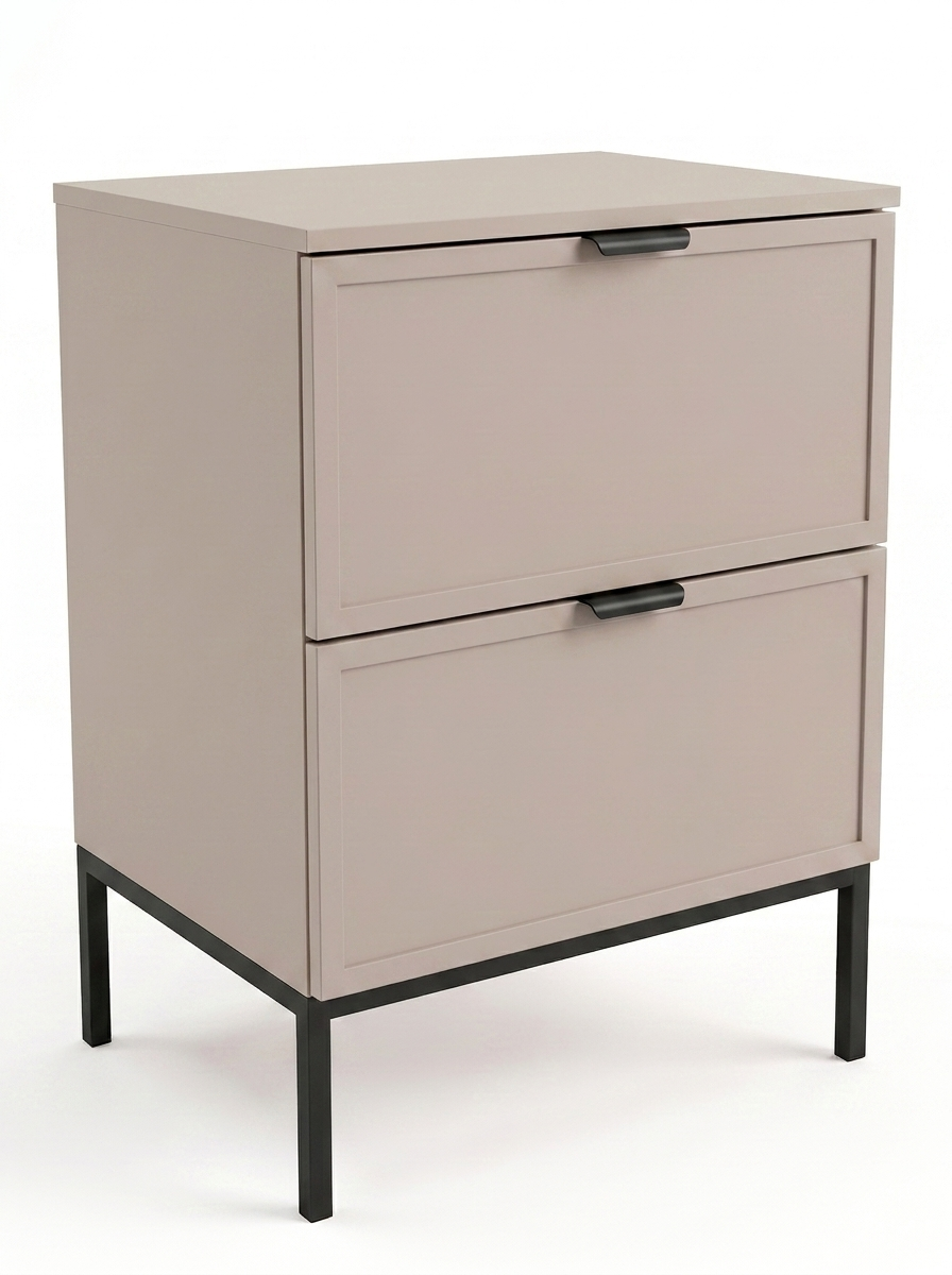 Dulap pentru lavoar 60 cm pe un cadru metalic, 2 sertare Roma - Casmir