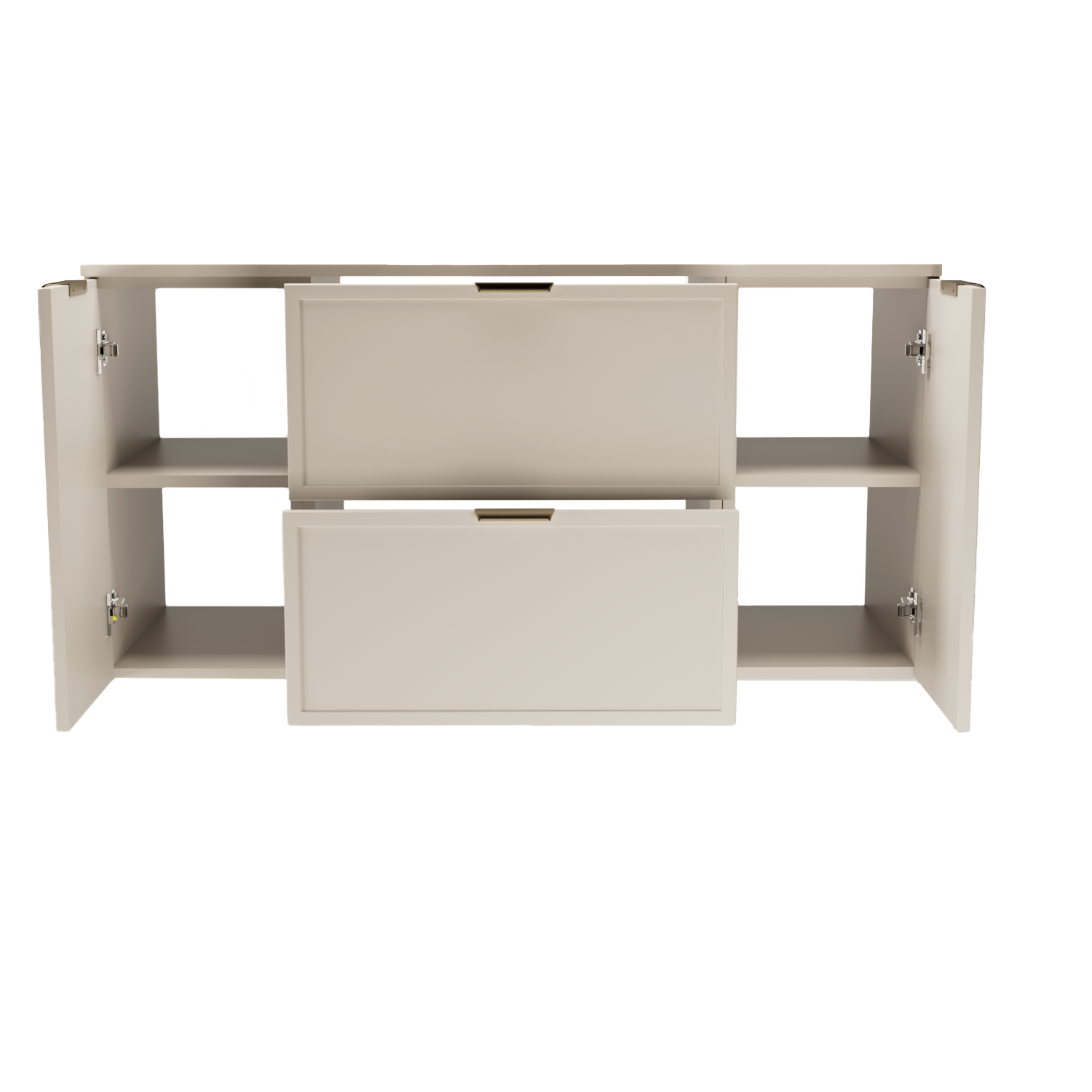 Dulap pentru lavoar 120 cm fronturi cu rama decorativa, 2 usi si 2 sertare Roma - Casmir