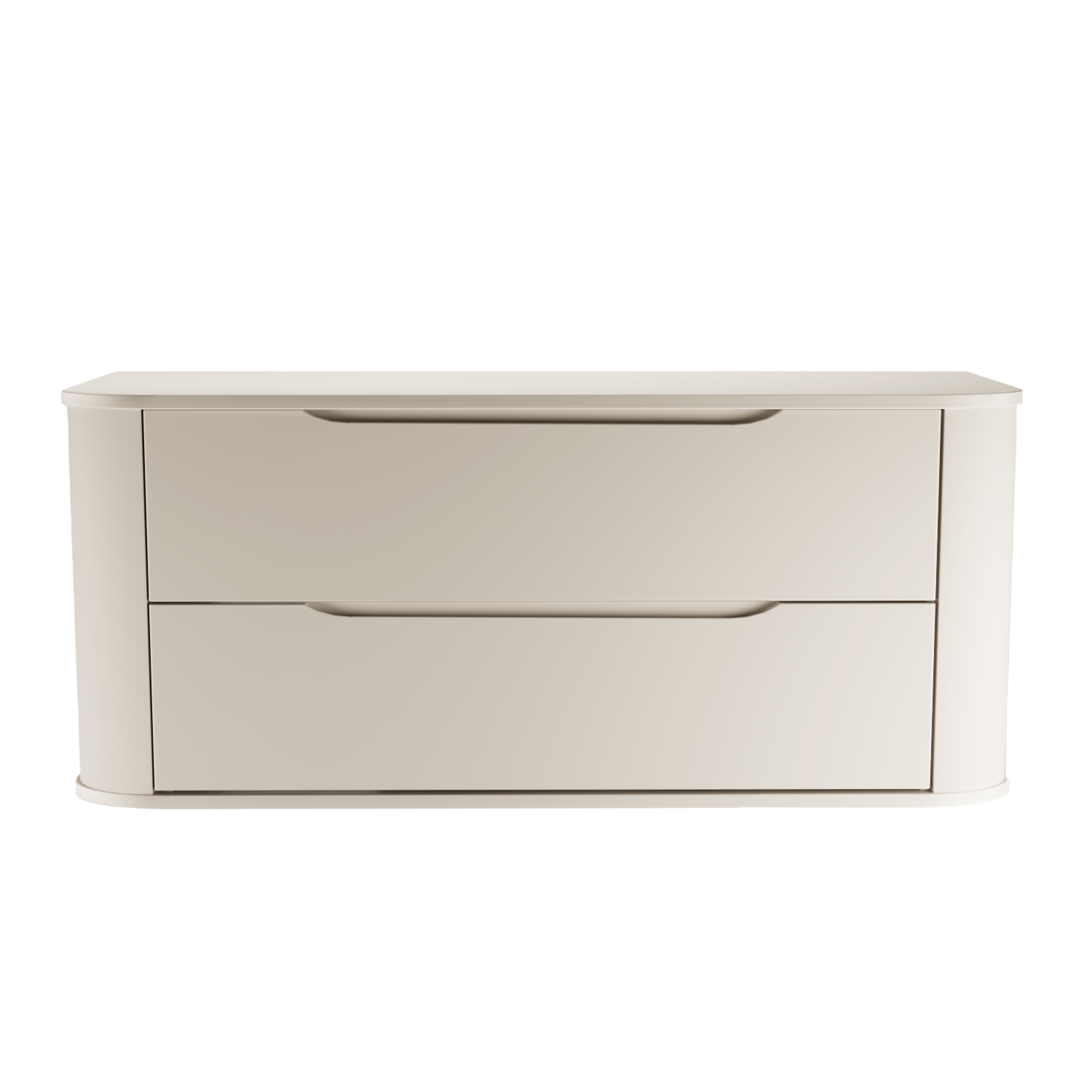 Dulap pentru lavoar 120 cm, 2 sertare, margini rotunjite Luma - Casmir