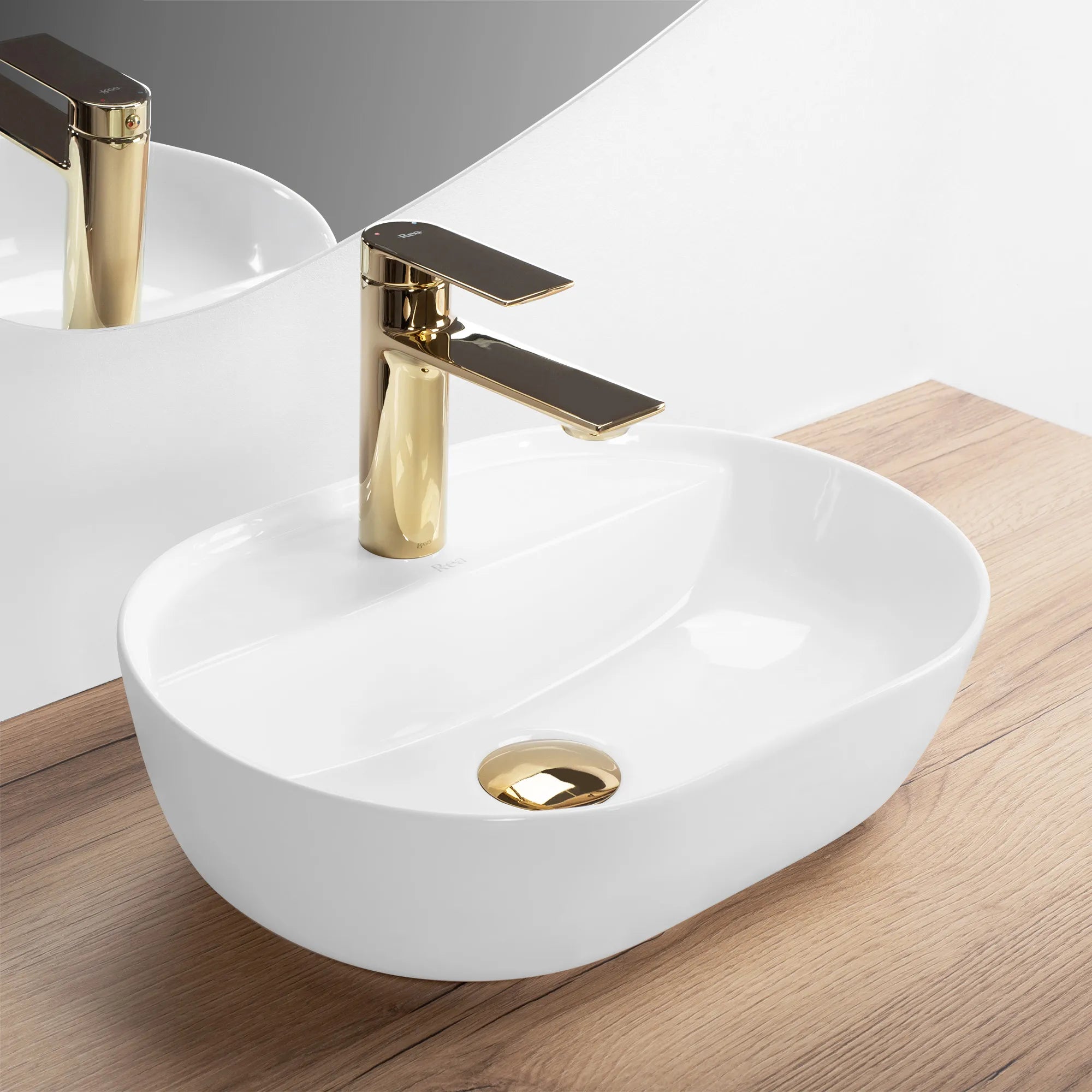 Chiuvetă de blat Aura 42 cm - Albă