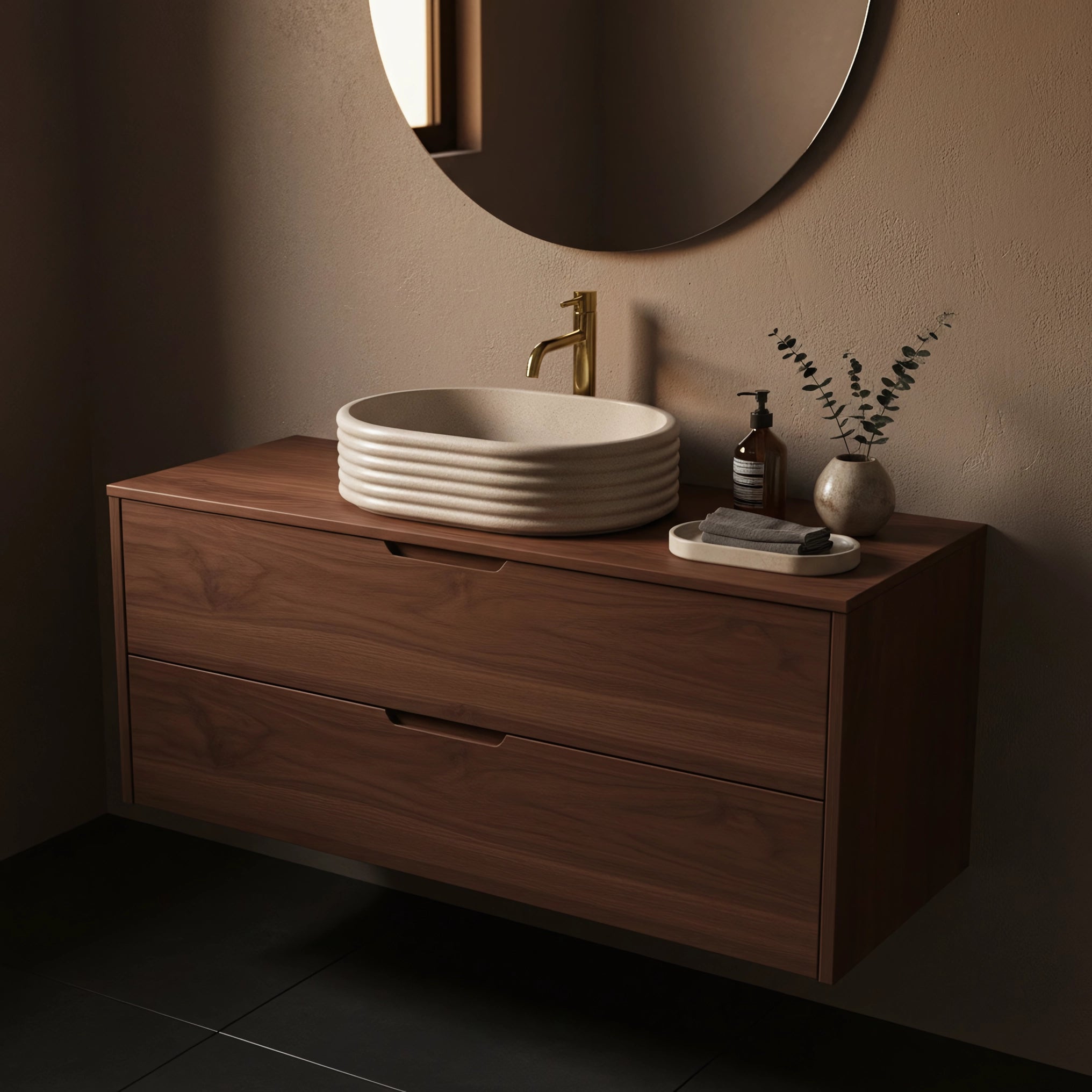 Chiuvetă de blat Nicoletta 50 cm - Beige
