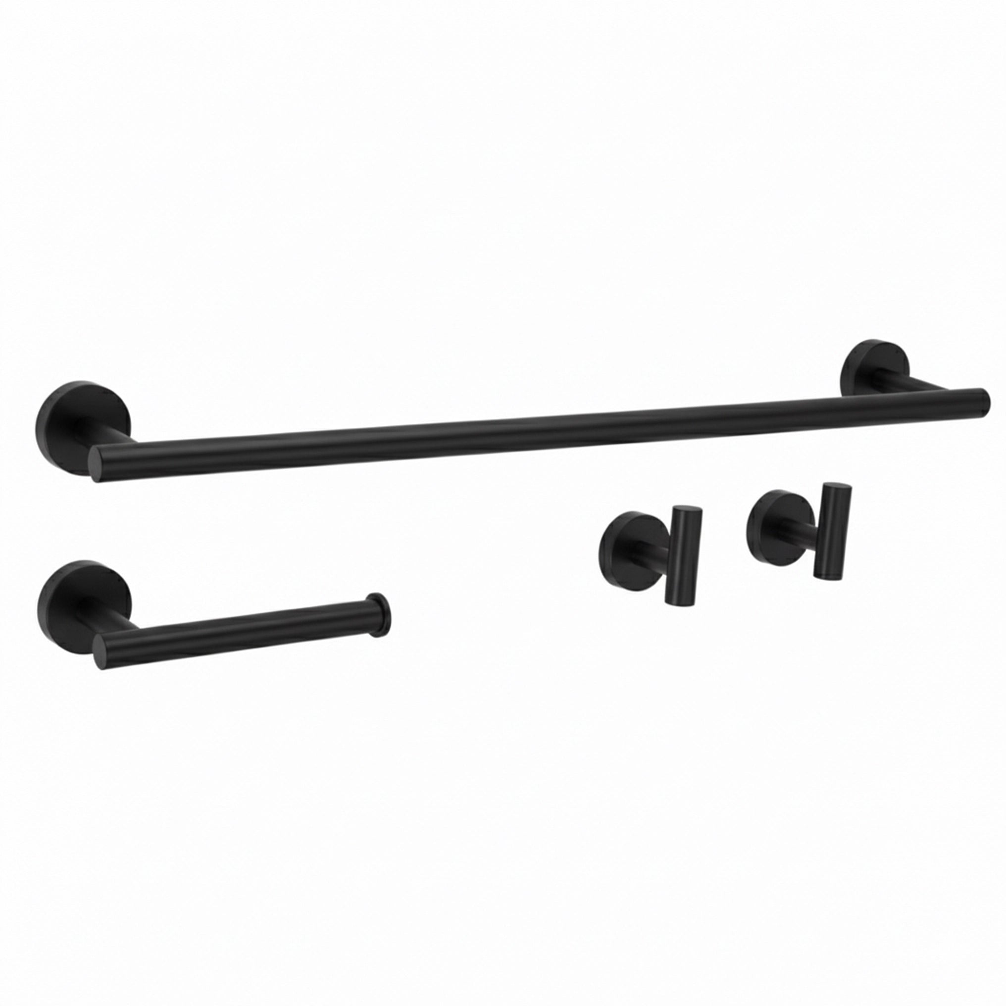 Set de cuierele de baie Ari - Negru