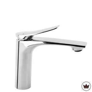 Baterie joasă pentru chiuvetă Vision, crom lucios, din alamă, cu design clasic și elegant pentru orice baie.