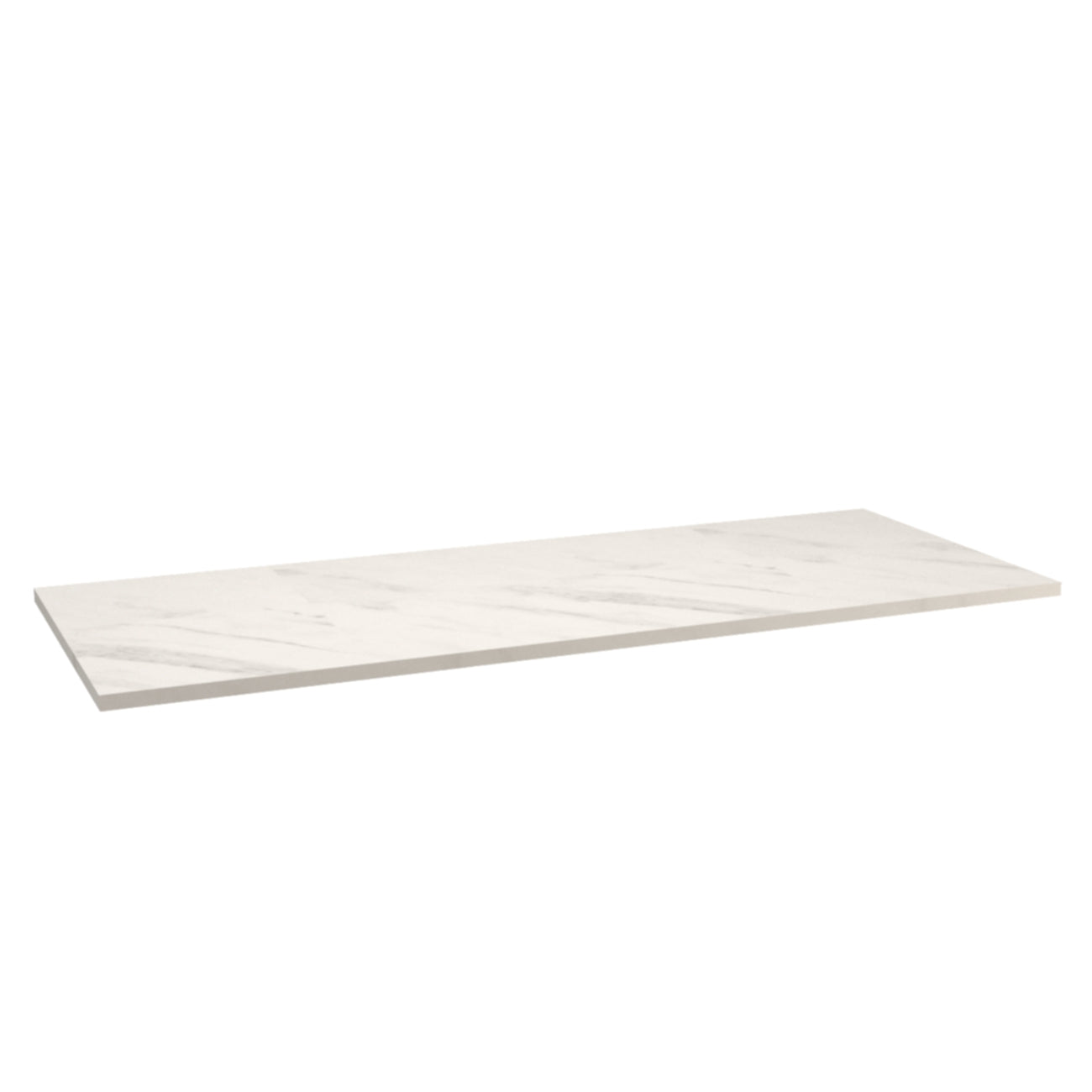 Blat de baie 90 cm Marmura Albă, decor marmură alb-gri, rezistent la umiditate și perfect pentru dulapuri de lavoar mari și moderne.