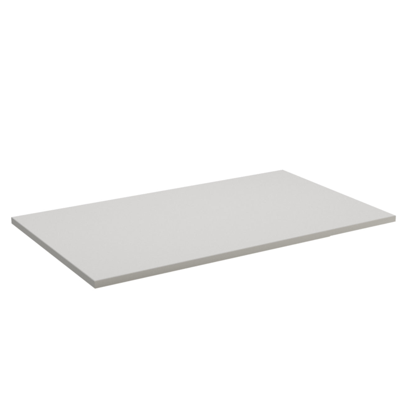 Blat de baie alb 80 cm pentru dulap de lavoar, din placă laminată rezistentă la umiditate, cu design curat și modern.