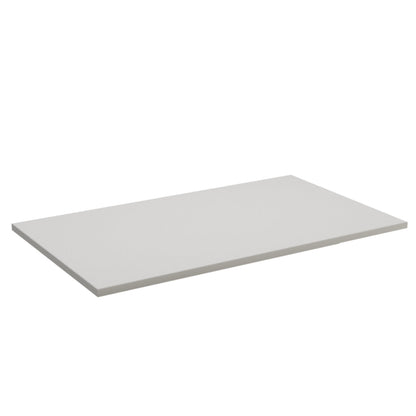 Blat de baie alb 80 cm pentru dulap de lavoar, din placă laminată rezistentă la umiditate, cu design curat și modern.