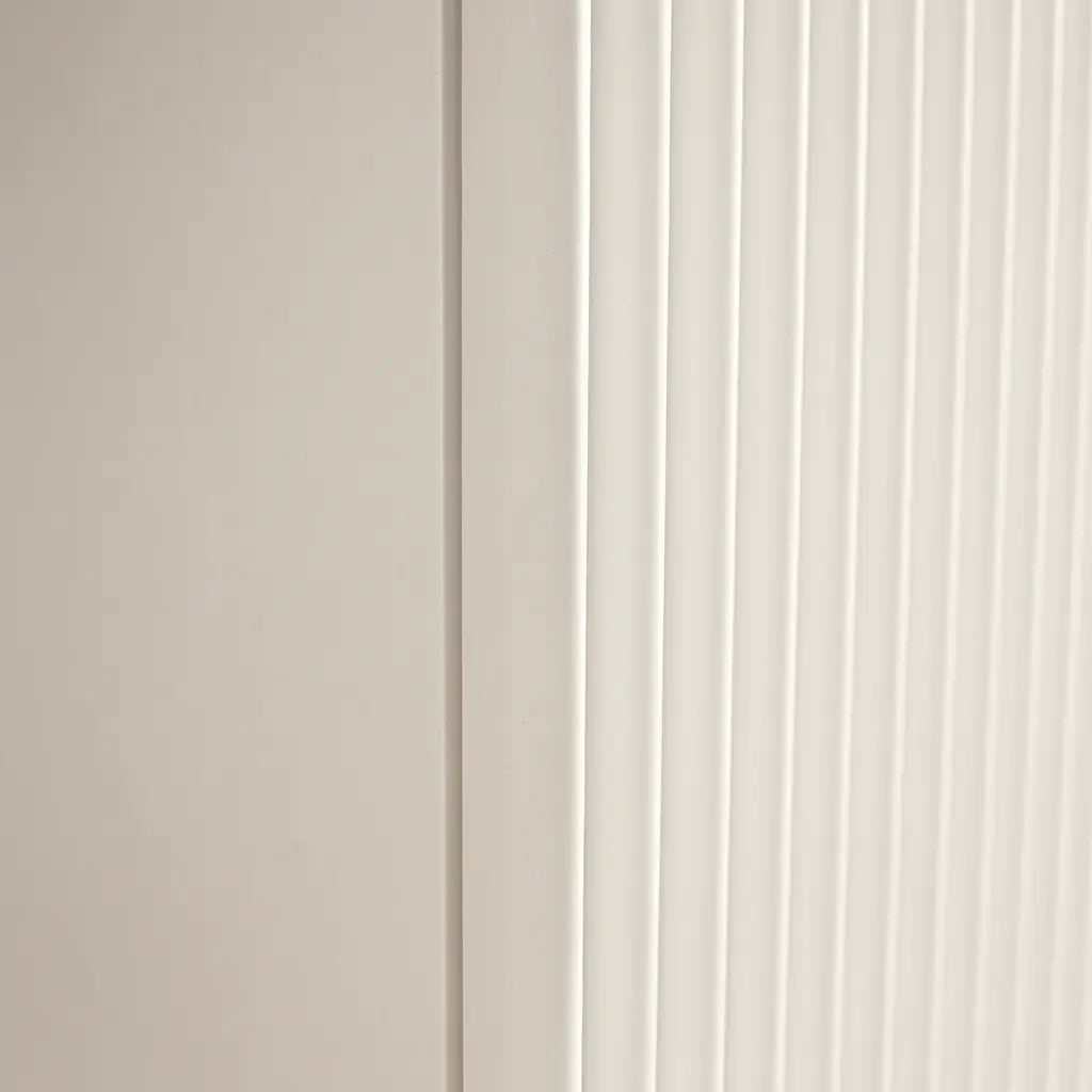 Dulap pentru lavoar 80 cm, 2 sertare, fronturi canelate, fara blat Willy - Alb
