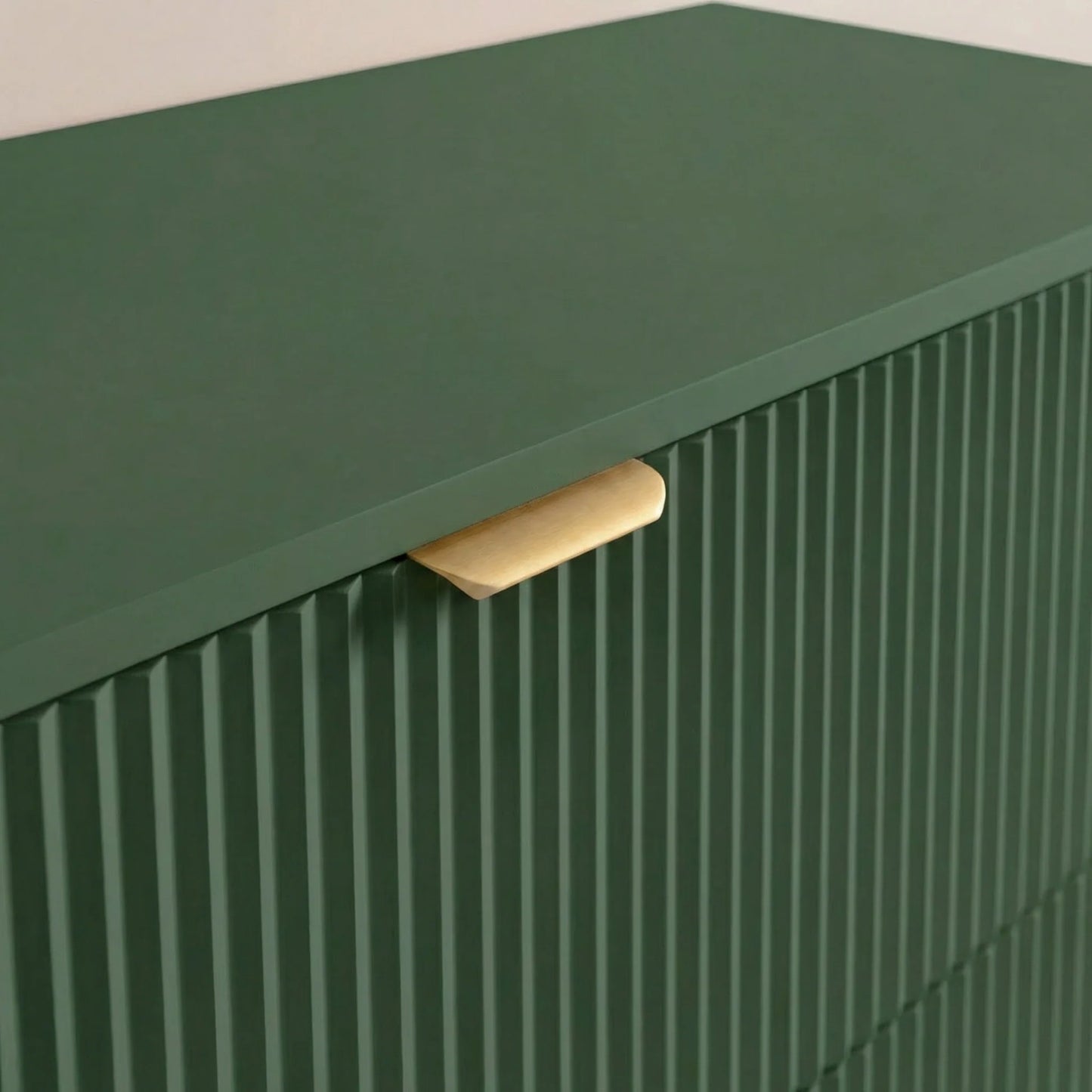 Dulap pentru lavoar 140 cm cu raft, 4 sertare Willy - Verde