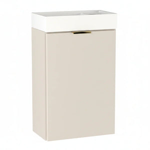 Dulap pentru lavoar Orio 40 cm Casmir cu chiuvetă ceramică, 1 ușă și design compact modern