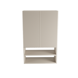 Dulap de perete suspendat deasupra toaletei Willy 60 cm Casmir, cu fronturi canelate elegante. Soluție modernă și practică pentru organizarea spațiului din baie.