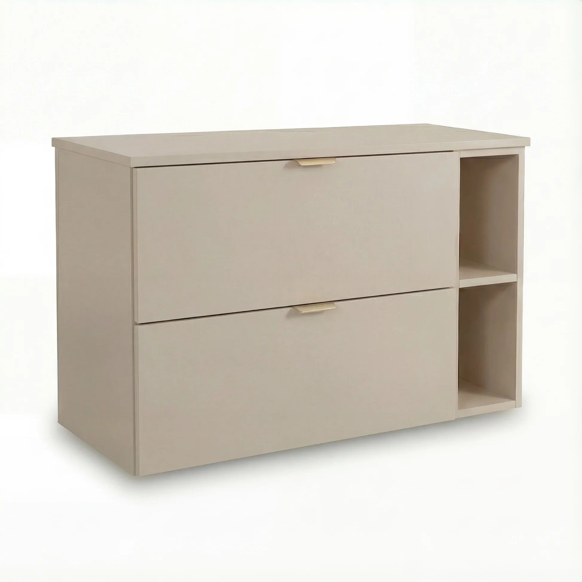 Dulap pentru lavoar Orio 100 cm Casmir cu 2 sertare, raft lateral și blat, design modern pentru baie