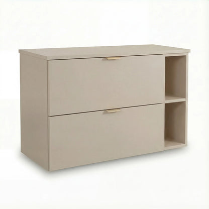 Dulap pentru lavoar Orio 100 cm Casmir cu 2 sertare, raft lateral și blat, design modern pentru baie