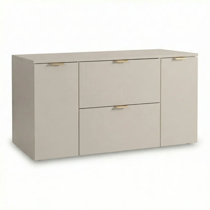 Dulap pentru lavoar Orio 120 cm Casmir cu 2 sertare și 2 uși, fronturi netede și design modern, ideal pentru băi spațioase și elegante.