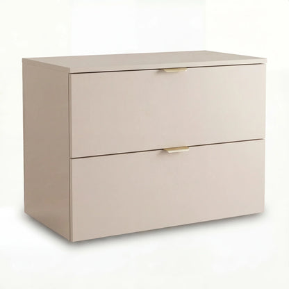 Dulap pentru lavoar Orio 80 cm Casmir cu 2 sertare și fronturi netede, design modern și compact, ideal pentru băi mici și elegante.