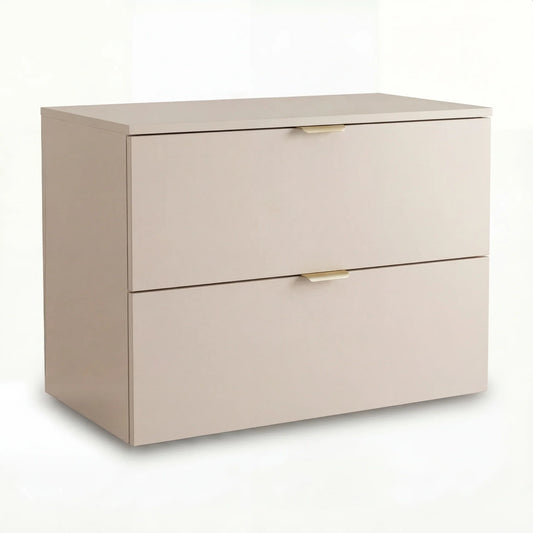 Dulap pentru lavoar Orio 80 cm Casmir cu 2 sertare și fronturi netede, design modern și compact, ideal pentru băi mici și elegante.