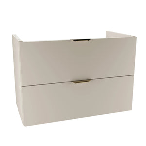 Dulap pentru lavoar Orio 80 cm Cașmir, mobilier baie cu 2 sertare Soft Close, fronturi netede și design minimalist, fără blat