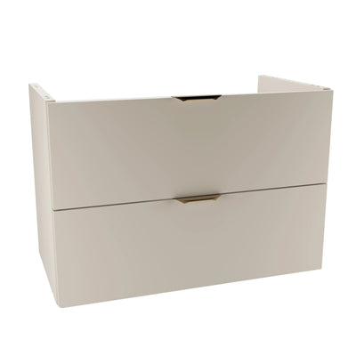 Dulap pentru lavoar 80 cm, 2 sertare, fronturi netede, fara blat Orio - Casmir