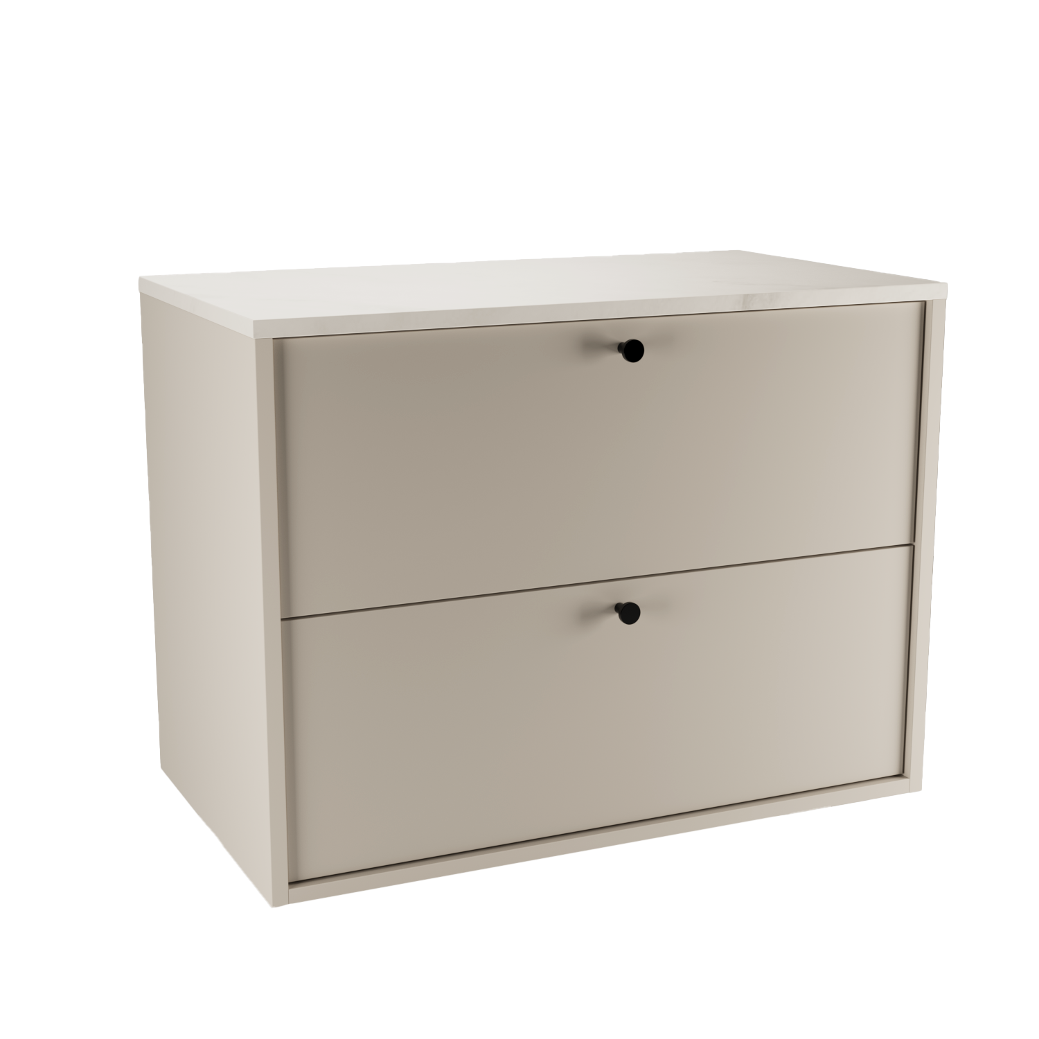 Dulap Belino 80 cm pentru lavoar, Casmir cu blat marmură Alba, design modern și elegant, perfect pentru băi luminoase, minimaliste și contemporane.