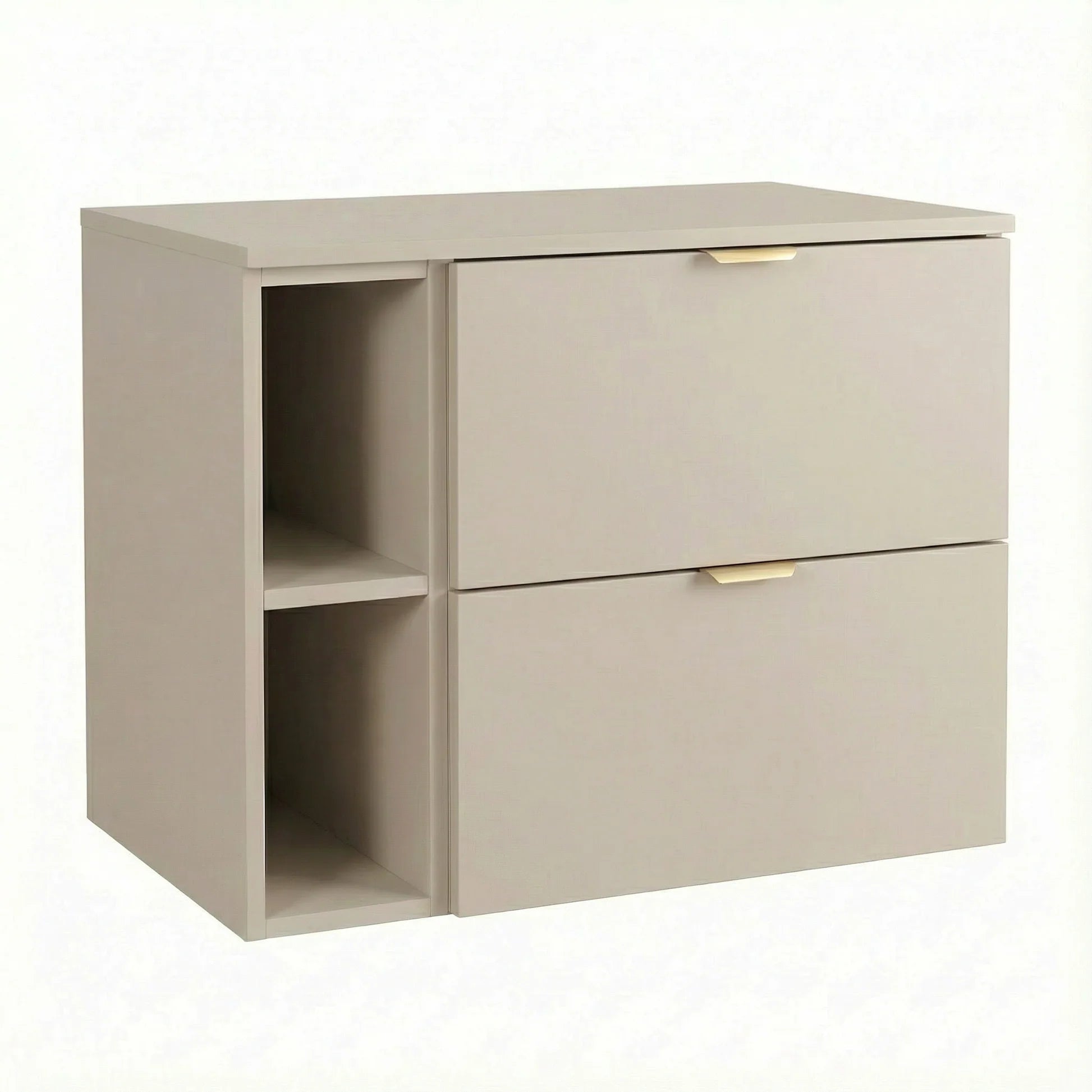 Dulap pentru lavoar Orio 80 cm, Casmir, cu 2 sertare SOFT-CLOSE și raft suplimentar de 20 cm. Design modern și funcțional pentru băi mici și medii.