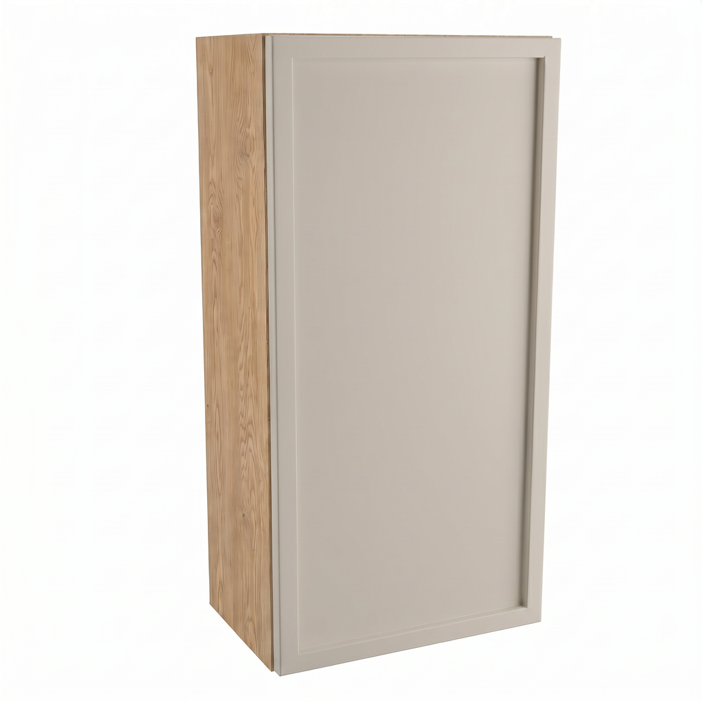 Dulap suspendat pentru baie Roma 30 cm Cașmir/Stejar Cremona, 1 ușă, mobilier baie modern compact cu design natural