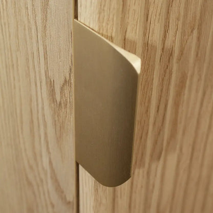 Dulap înalt pentru baie 120 cm, fronturi canelate Willy - Stejar Cremona