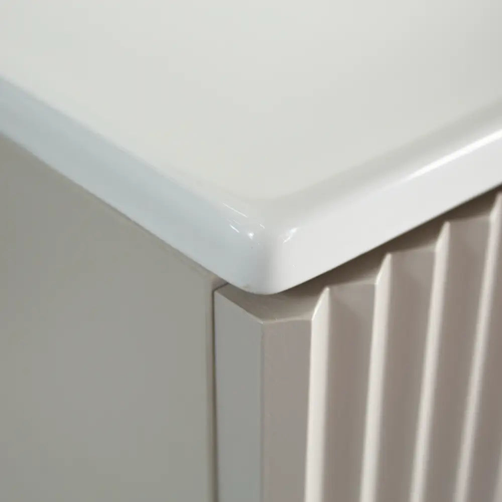 Dulap pentru lavoar 60 cm cu chiuveta, cu 2 usi, fronturi canelate Willy - Casmir